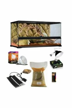 EXO TERRA Glass Vivarium & Kit For Bearded Dragons (90 X 45 X 45cm)