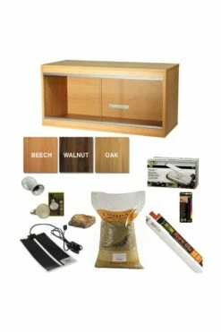 Wooden Vivarium & Kit For Bearded Dragons (Large)