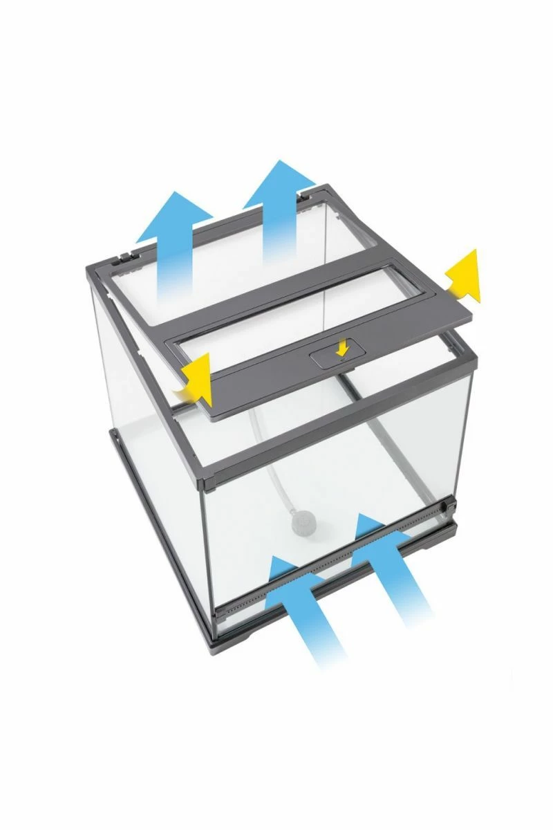 Exo Terra Dart Frog Glass Terrarium 45x45x45cm 4 Exo Terra Dart Frog Glass Terrarium 45x45x45cm - Image 2