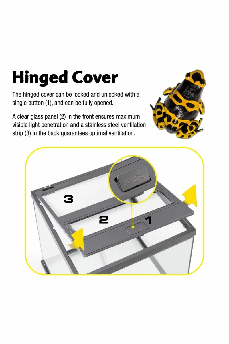 Exo Terra Dart Frog Glass Terrarium 45x45x45cm 6 Exo Terra Dart Frog Glass Terrarium 45x45x45cm - Image 4