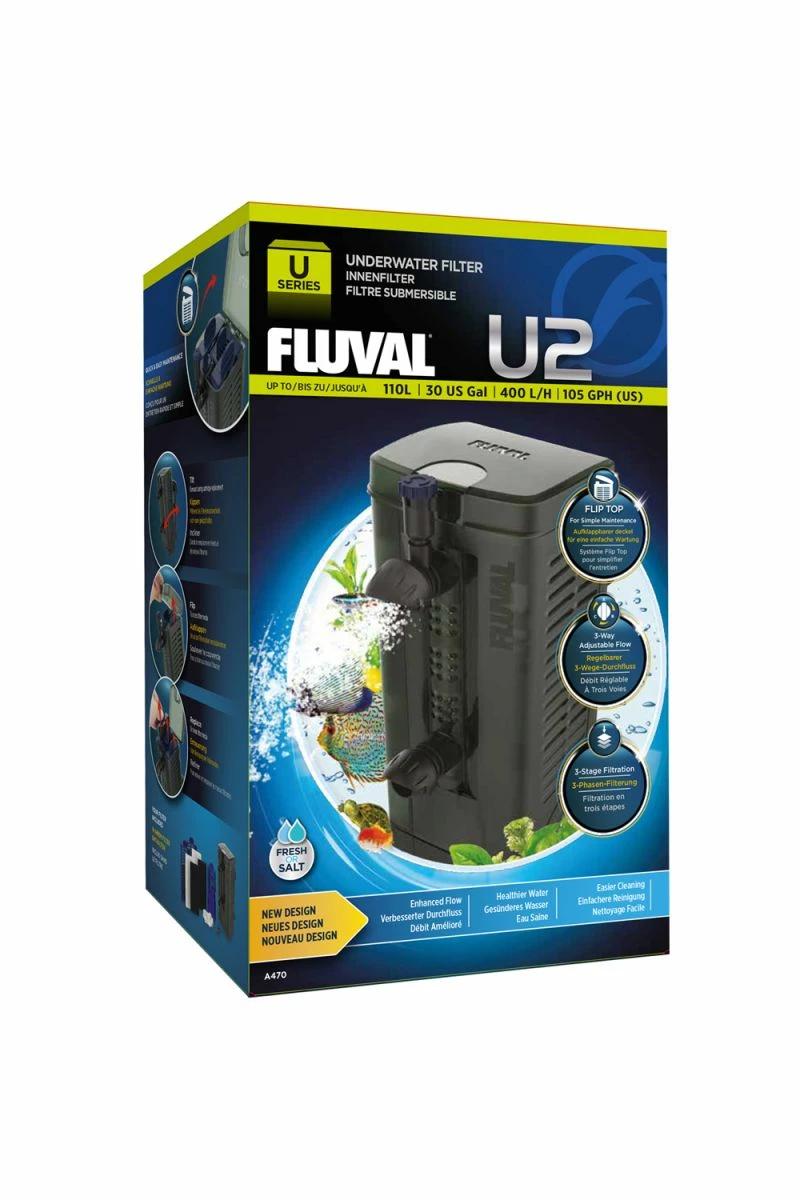 Fluval U2 Internal Aquarium Filter (45 To 110L) 3 Fluval U2 Internal Aquarium Filter (45 To 110L)