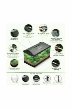 Aquael Leddy 60 Day And Night - 54 Litres - Black -UK Pet Equipment Sales Store leddyspecsheet 1