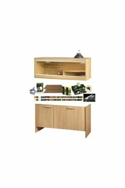 Vivexotic Bearded Dragon Vivarium & Kit With Cabinet Oak
