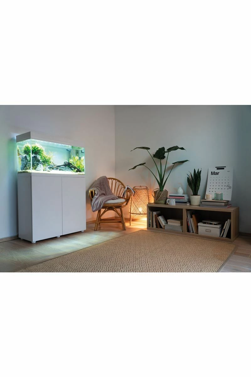 Aquael Opti Set 200 Aquarium & Cabinet - White 4 Aquael Opti Set 200 Aquarium & Cabinet - White - Image 2