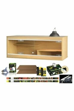 Vivexotic Bearded Dragon Vivarium & Kit - Oak (PT4165)