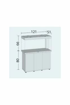 Juwel Rio 350 LED Aquarium & Cabinet - Grey -UK Pet Equipment Sales Store rio350dimensions 1 1