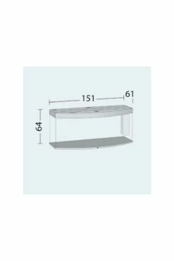 Juwel Vision 450 LED Aquarium & Cabinet -UK Pet Equipment Sales Store vision450dimensions 1